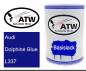 Preview: Audi, Dolphine Blue, L337: 500ml Lackdose, von ATW Autoteile West.